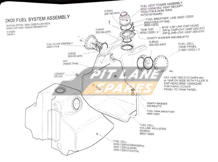 FUEL SYSTEM ASSY Diagram